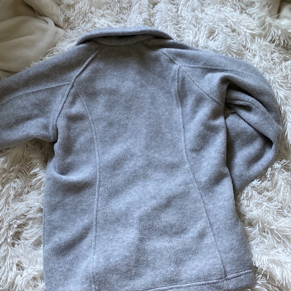 Grey Fuzzy Columbia Jacket Womens XS - Picture 6 of 6